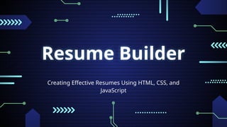 Resume Builder (10).pptx776utuyyhrrruytdj | PPT