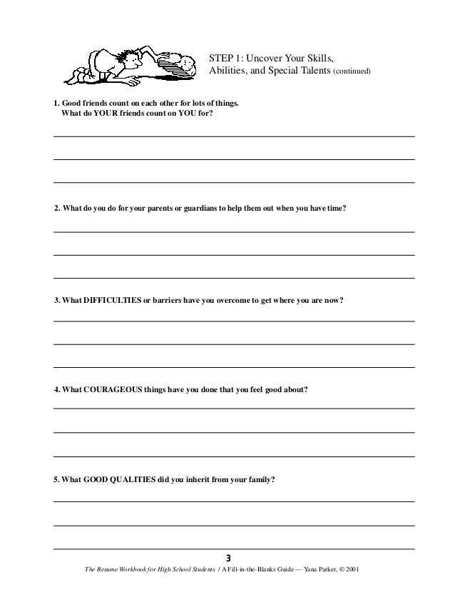 resume building for teens skills and ability resumes