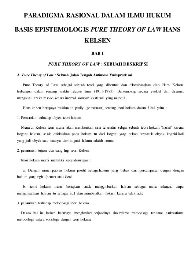 Resume Buku Paradigma Rasional Dalam Ilmu Hukum Tugas Filsafat