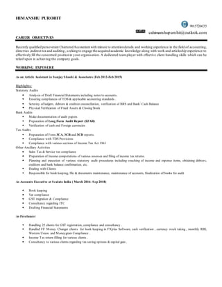 Resume ca himanshu | DOCX