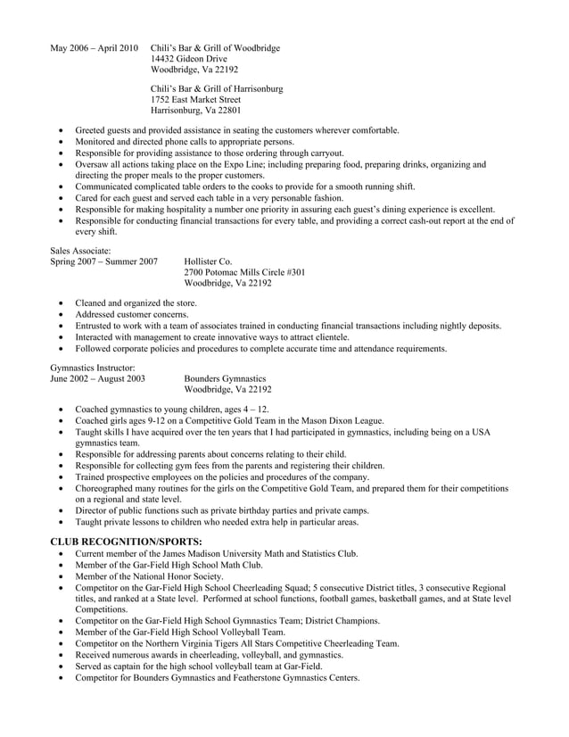 Resume Carla Rachel Nelson (Jmu 2011)