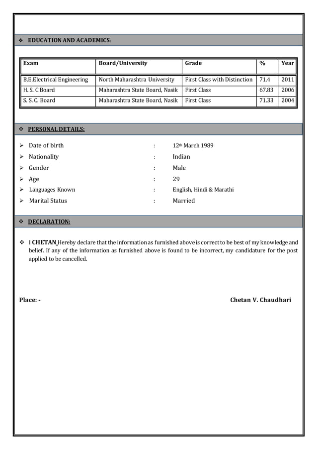 Resume chetan | PDF