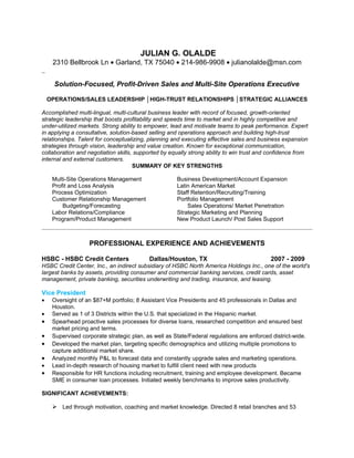 Resume Julian Olalde