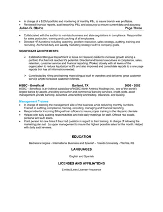 Resume Julian Olalde