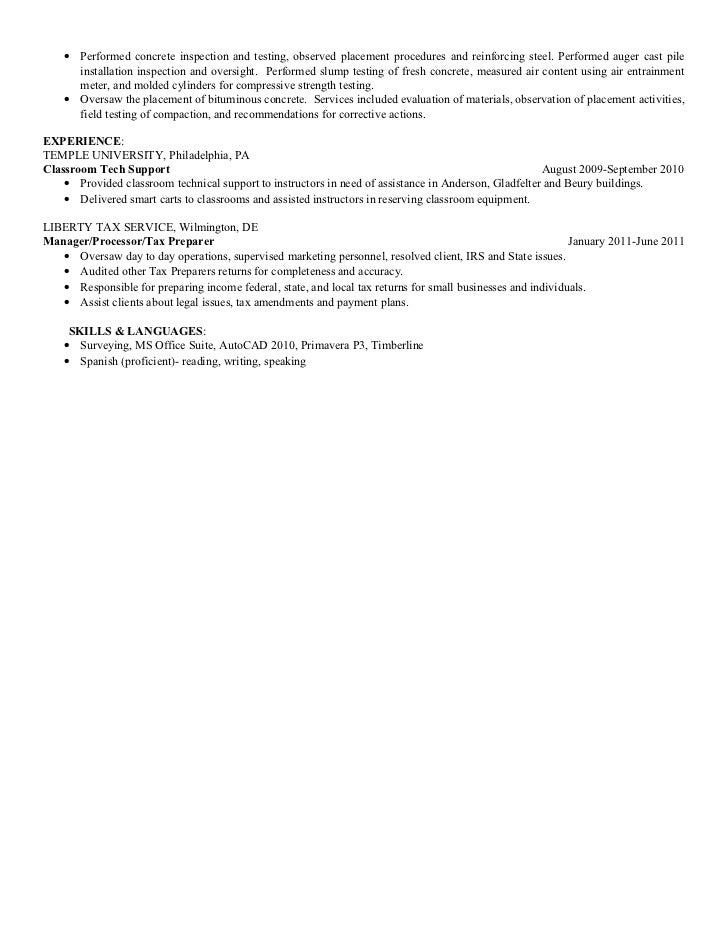 plant inspector resume