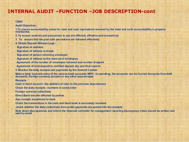auditor job description resumes