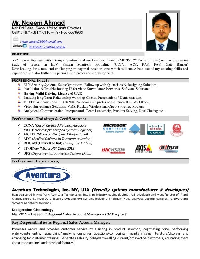 Resume Cv Naeem Ahmad Elv Engineer Resume Cv Naeem Ahmad Elv Engineer