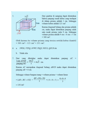 Resume diagonal ruang & bidang