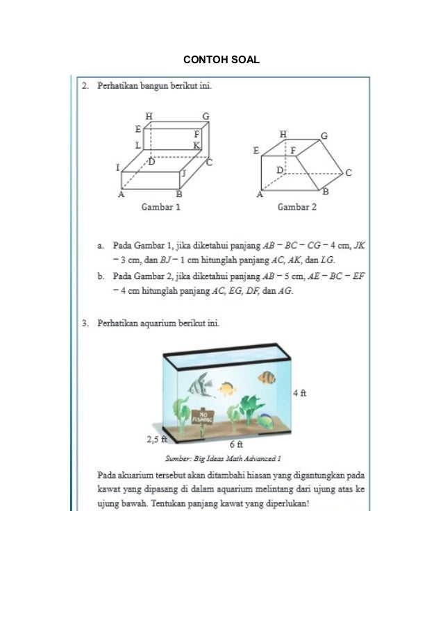 Resume diagonal ruang & bidang