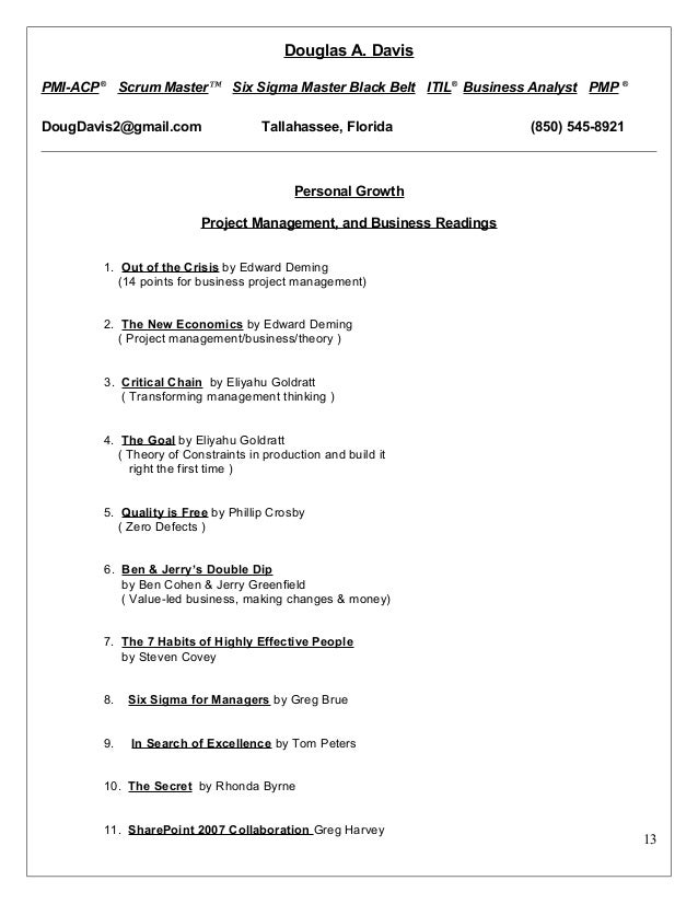 scrum master resume