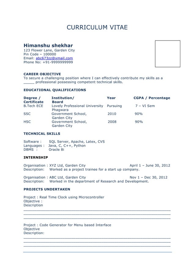 Sample Resume PDF - Sample Resume 1 638 