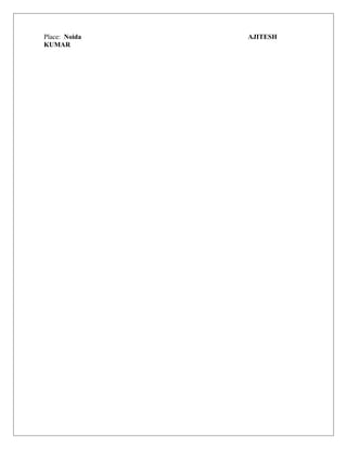 Place: Noida AJITESH
KUMAR
 