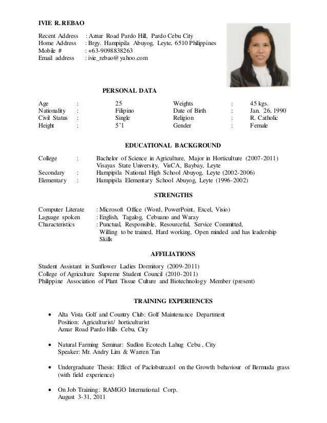 Resume for Turf Management Jobs