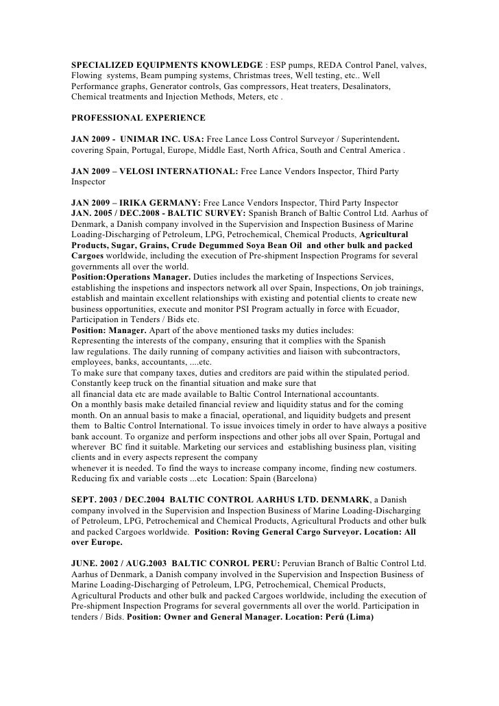 Beaming Inspector Cv March 2021