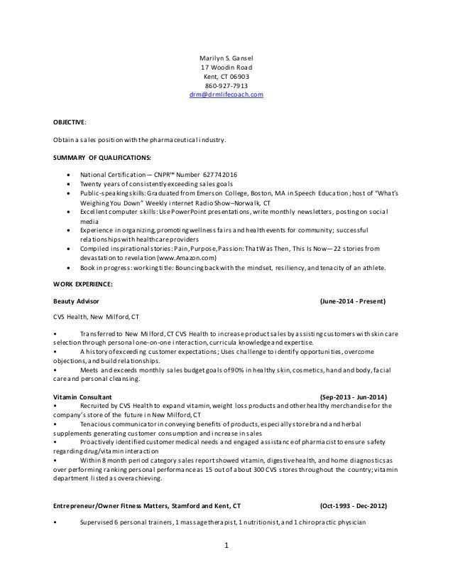 Resume For Pharmaceutical Rep 2016