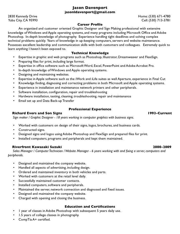 resume graphic