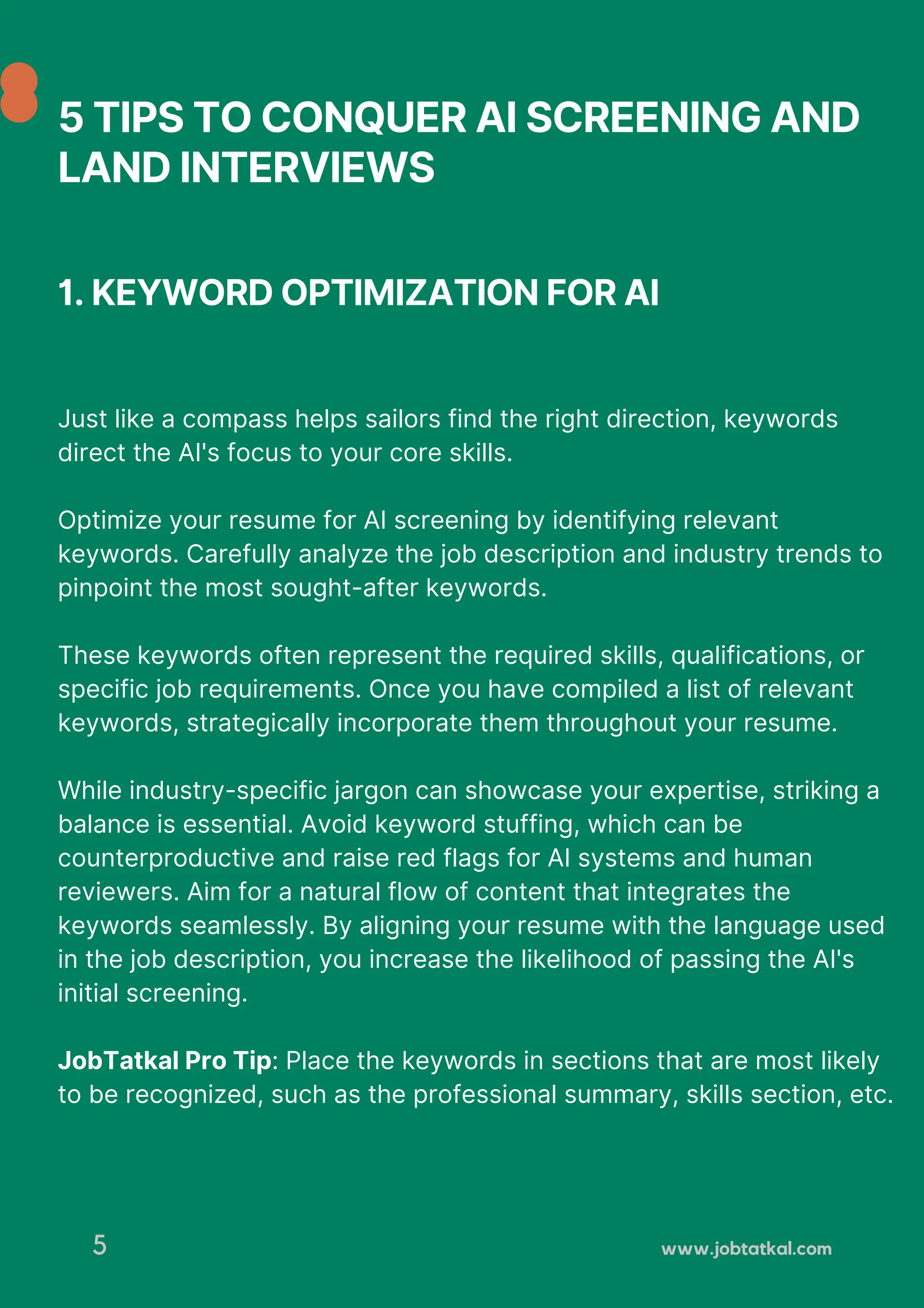 Resume hacks 5 tips to beat AI screening tools and get noticed | PDF ...