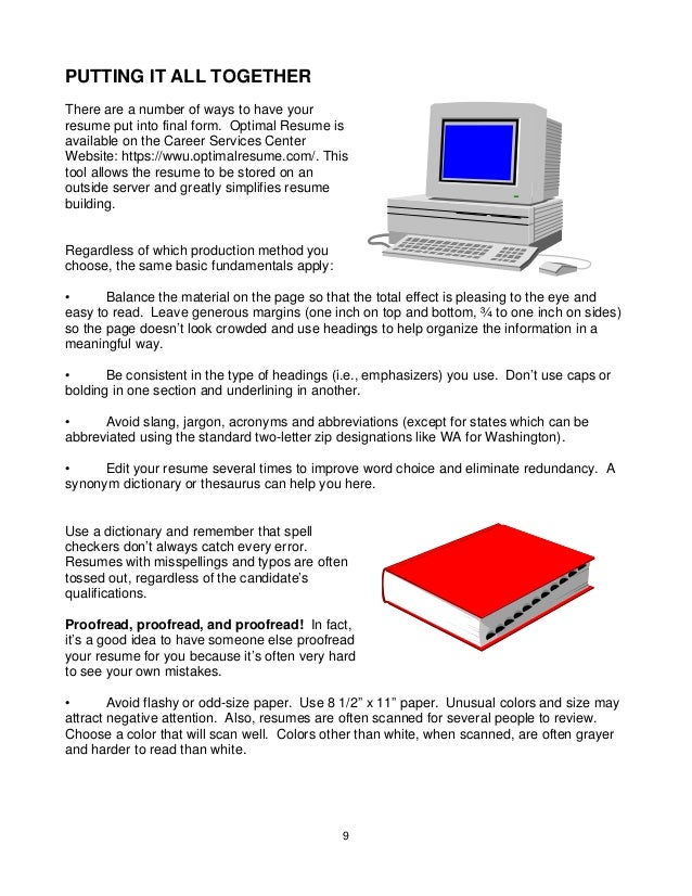 resumehandout foreducators wwu cover letter