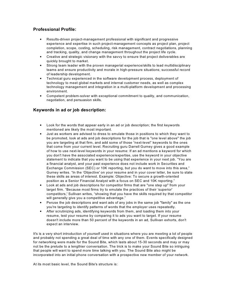 resume info 1 results driven resumes