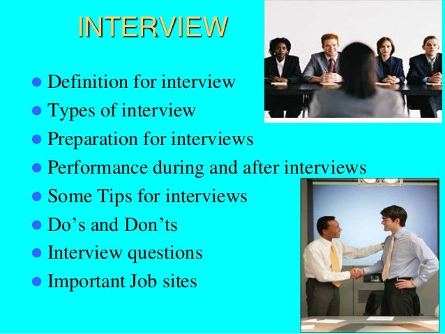 interview preparations