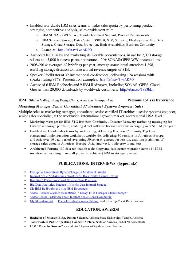 Ibm data center resume