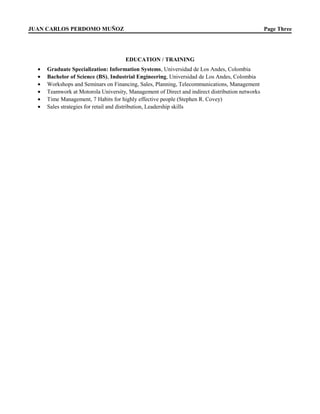 Resume juan carlos perdomo eng jun 2016 | DOC