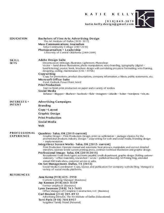 designing a resume