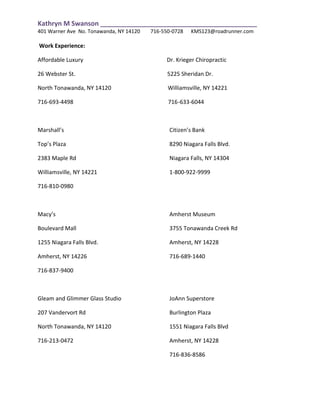 Training myself and other employees in various computer programs including touch screen computer systems.