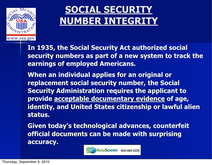 Resume social security number