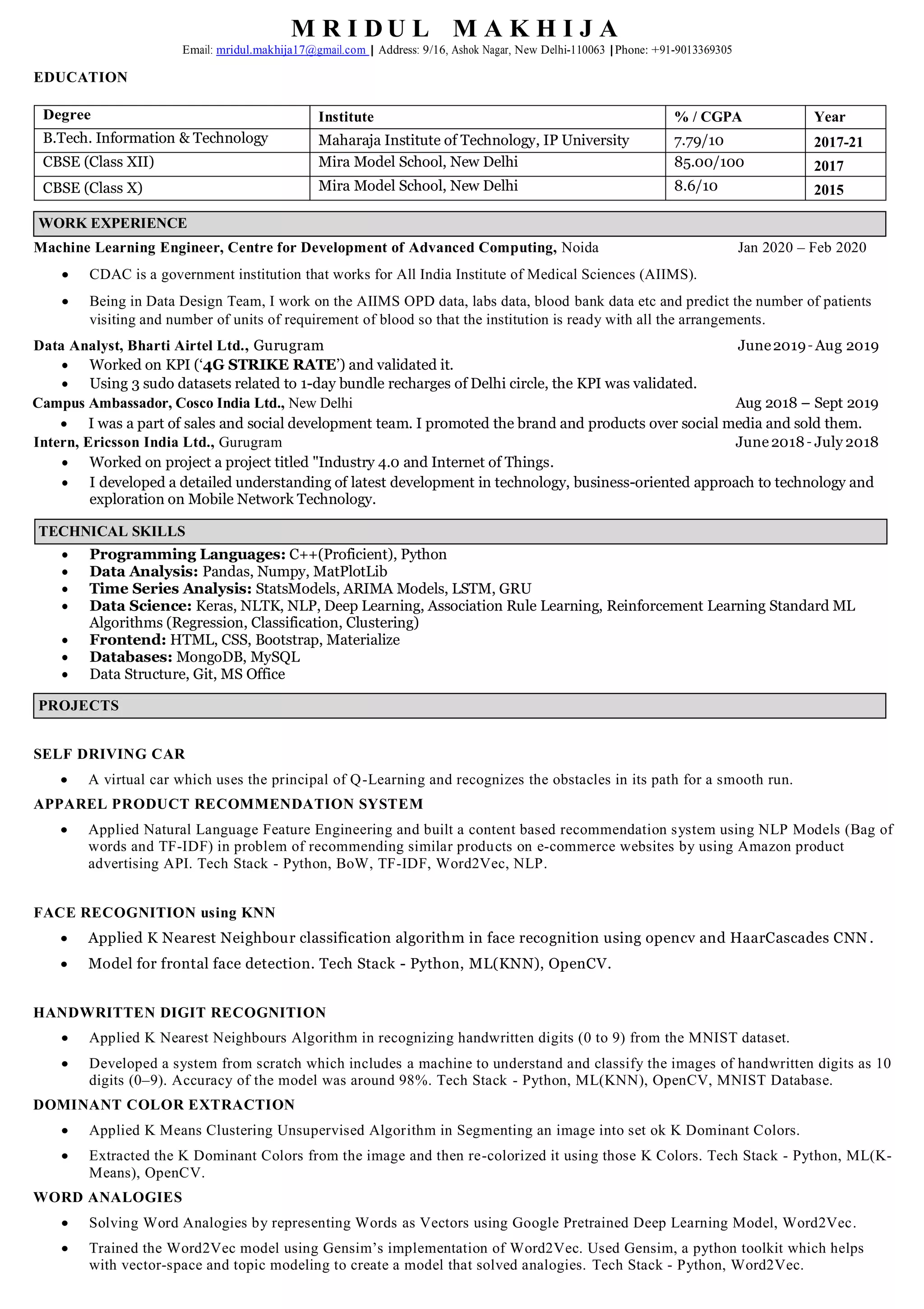 Resume PDF Resume PDF