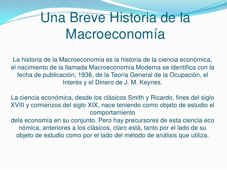 Conceptos Economia Y Breve Historia Macroeconomia - 