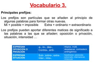 Los demostrativos son palabras que señalan a los seres u objetos y expresan la distancia que hay entre ellos y el hablante. Funciones: 