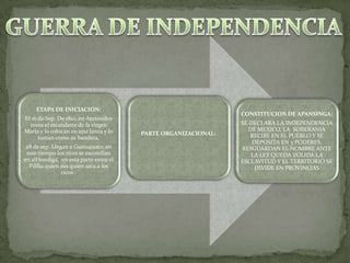 GUERRA DE INDEPENDENCIA