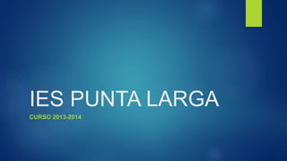 IES PUNTA LARGA
CURSO 2013-2014
 