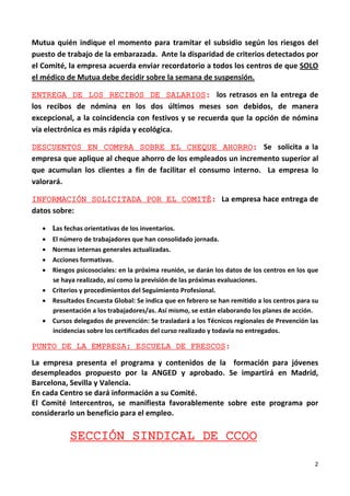 Mutua  quién  indique  el  momento  para  tramitar  el  subsidio  según  los  riesgos  del 
puesto de trabajo de la embara...