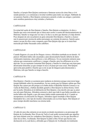 Resumen D.Quijote