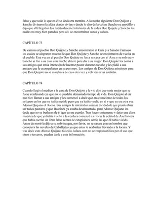 Resumen D.Quijote