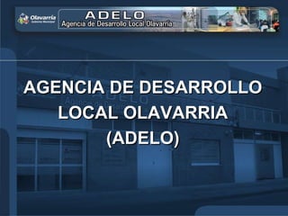 AGENCIA DE DESARROLLO LOCAL OLAVARRIA (ADELO) 