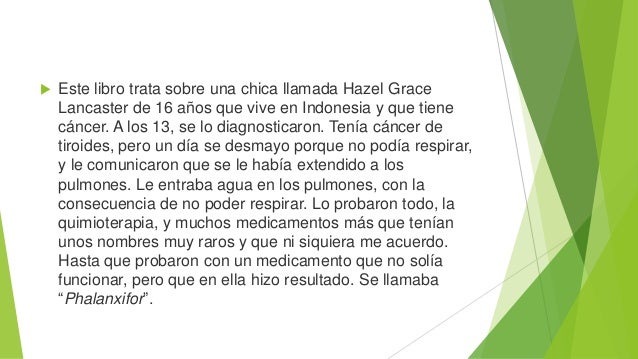Resumen de bajo la misma estrella