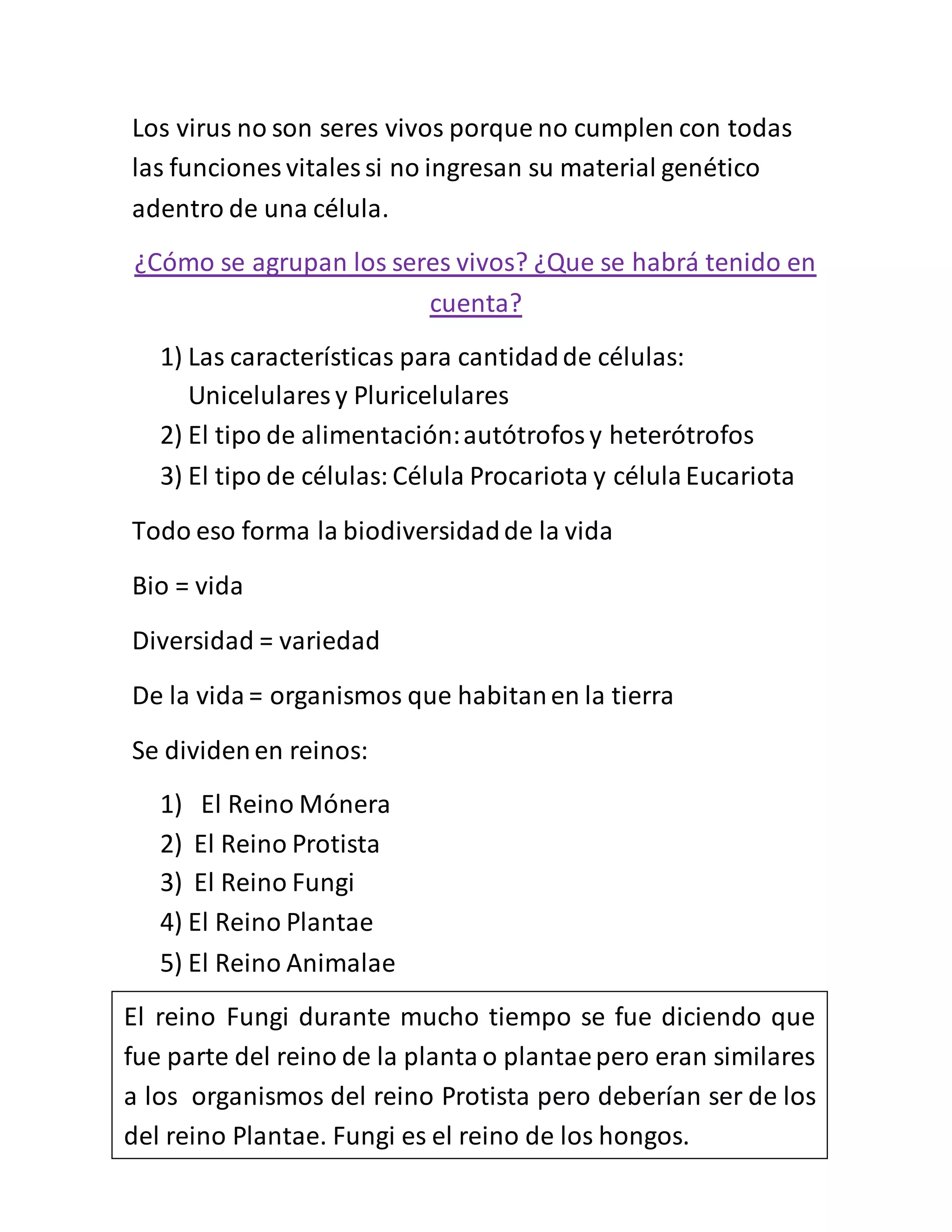 Resumen de ciencias naturales unidad 2 | DOCX