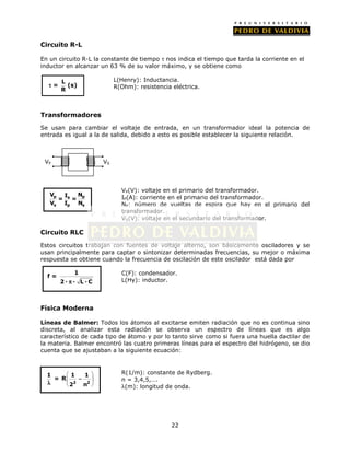 Resumen de formulas bgu