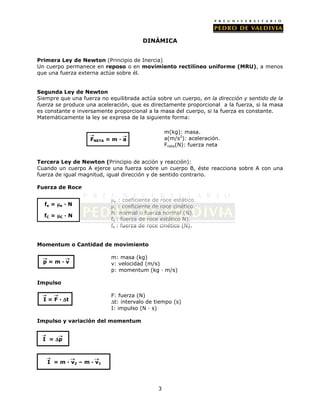 Resumen de formulas bgu