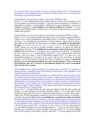 En el principio Dios creo los cielos, la tierra y al hombre (Adán y Eva). Y el hombre pecó
contra Dios y fue expulsado del...