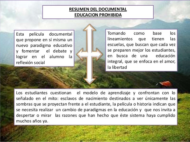 Resumen de la educacion prohibida