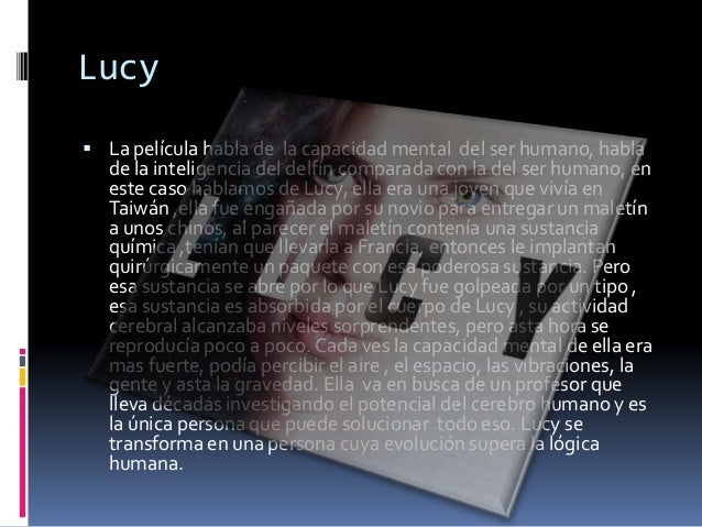 Resumen de la pelicula lucy