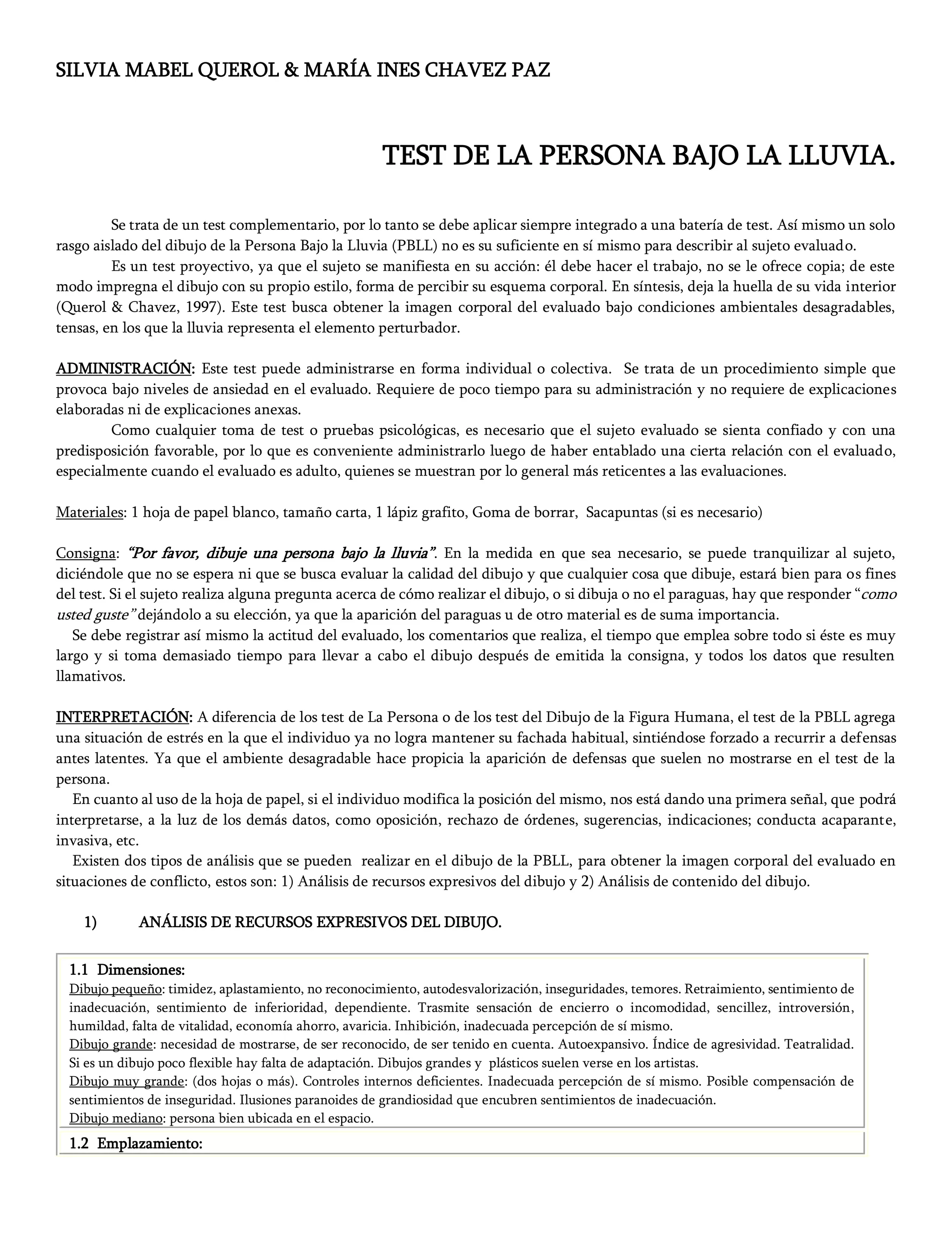 Resumen de la persona bajo la lluvia | PDF