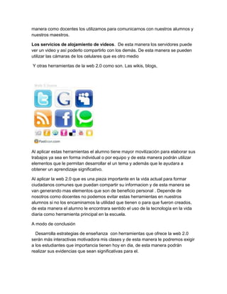 Resumen de la web 2.0docx