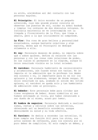 Resumen Del Cuento El Principito