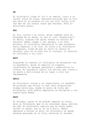 Resumen Del Cuento El Principito