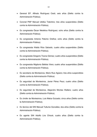 Resumen del fujimorismo